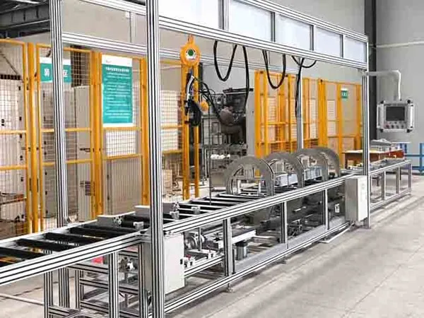 Línea Semiautomática de Ensamblaje de Ductos de Barras
